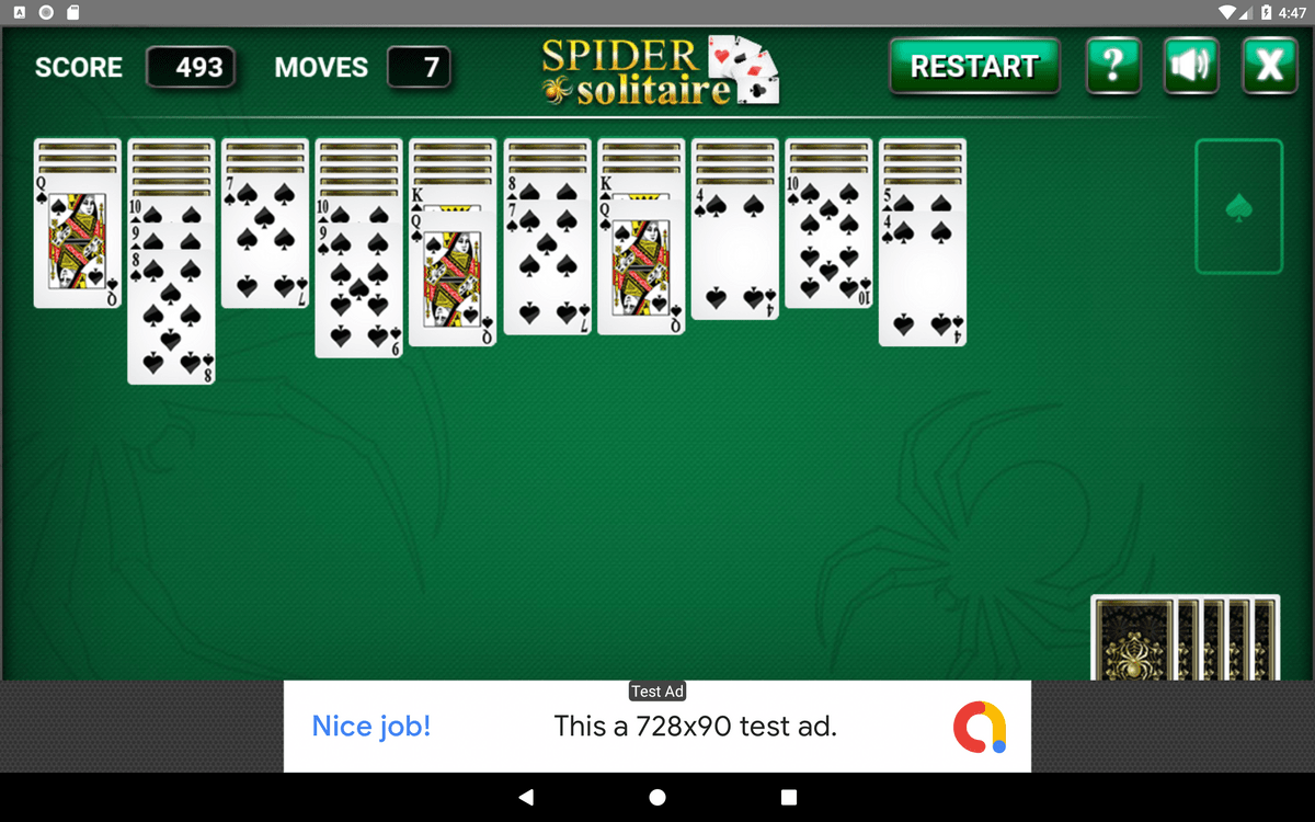 Spider solitaire online